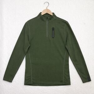 Ten Thousand Pullover Mens M Green The Over Zip Quarter Zip Athletic Training